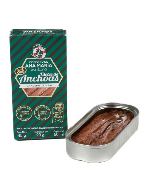 Filetes de Anchoa del Cantábrico en Aceite de Oliva 50ml